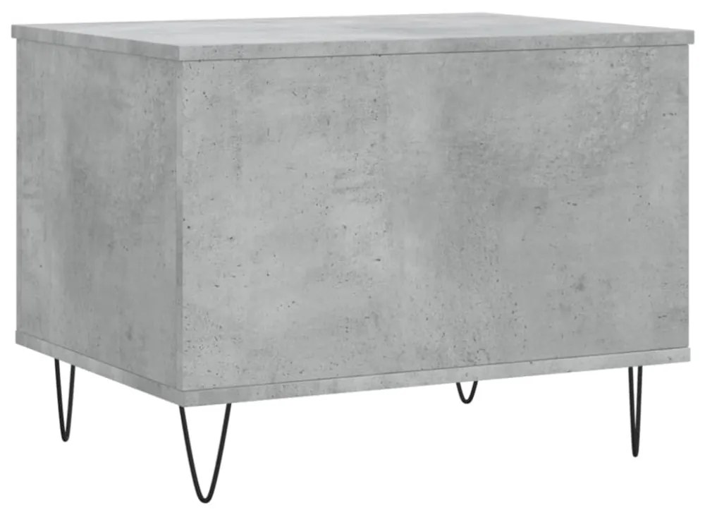 betonszürke szerelt fa dohányzóasztal 60 x 44,5 x 45 cm