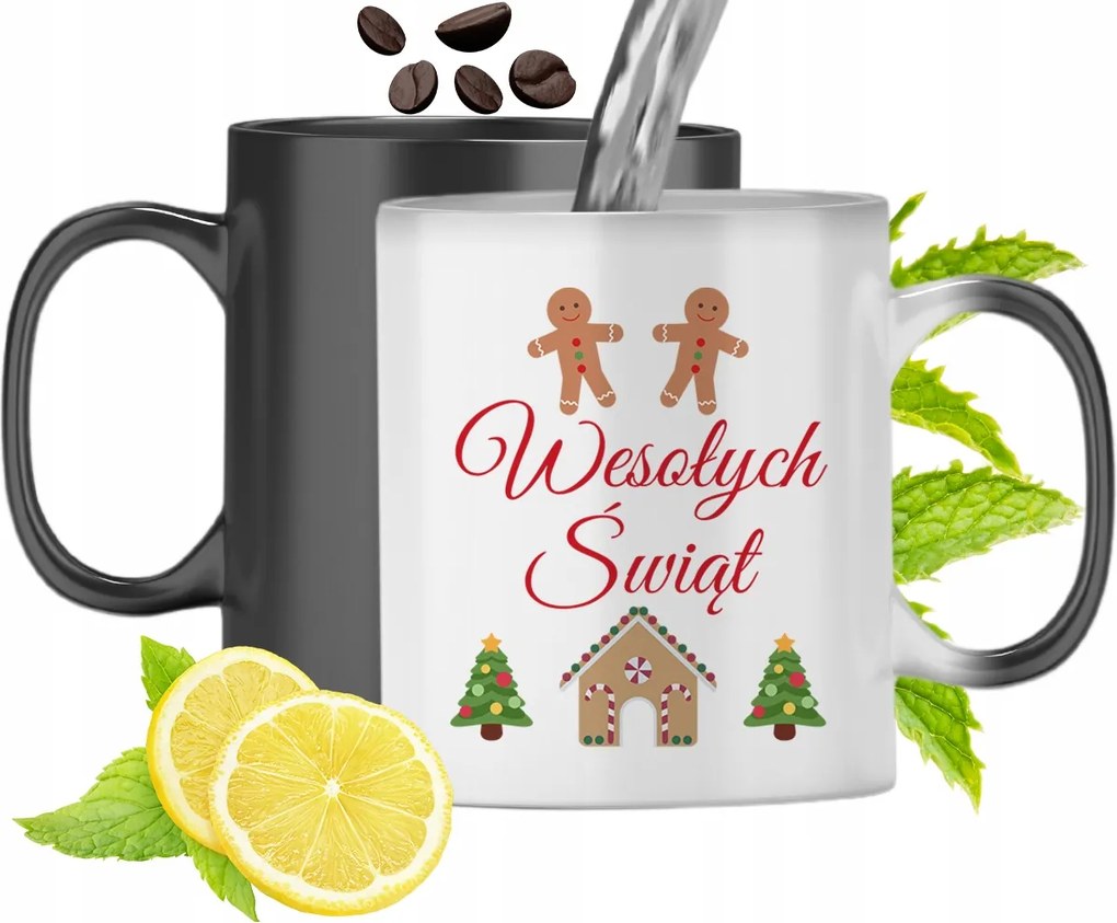 Mágikus Karácsonyi Színváltó Bögre fényképes nyomtatással