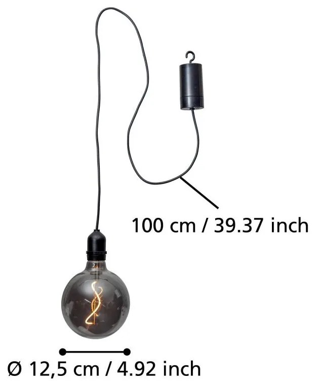 Eglo VIGNANELLO 900209 kültéri, függeszthető dekoráció, 1x0,06W LED, 2700K, , IP44