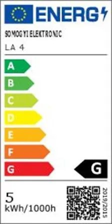 Asztali lámpa, LED, szabályozható, fém, éjjeli fény, HOME, fekete (VLMLA4)