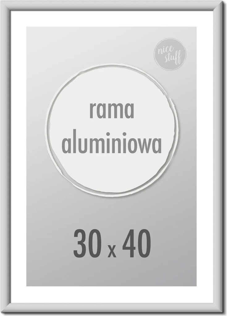 Képkeret 30X40 képkeret 40x30 alumínium ezüst