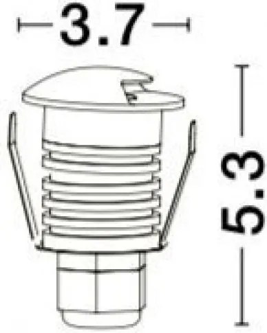 NOVALUCE 8039001 BANG Kültéri Talajba Építhető Lámpa LED IP67