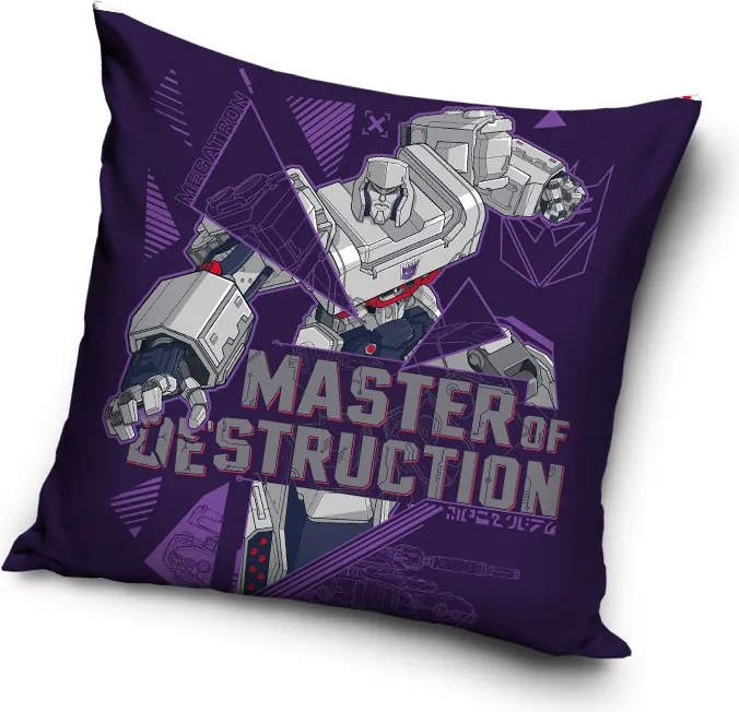 Transformers Master of Destruction párnahuzat 40x40 cm Velúr