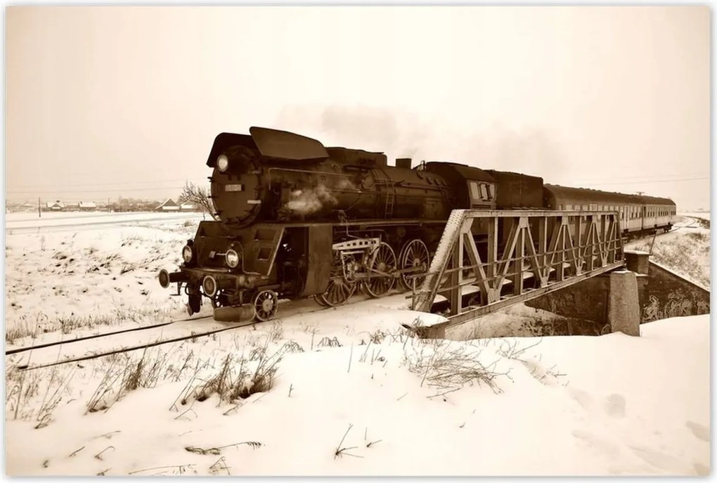 Poszterek 120x80 Gőzmozdony Ol 49-59 Wolsztyn