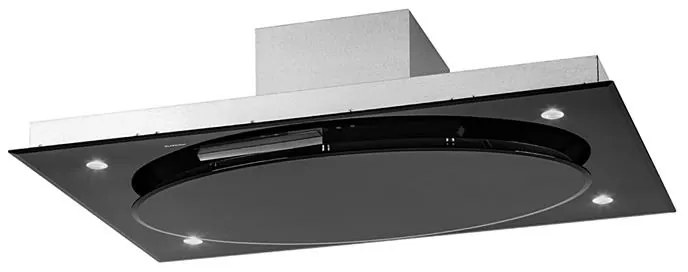Klarstein Secret Service, mennyezeti szagelszívó, 220 W, érintős, üveg, LED