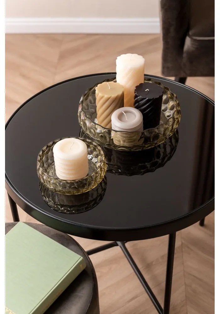 Layered szürke gyertya, magasság 7,5 cm - PT LIVING