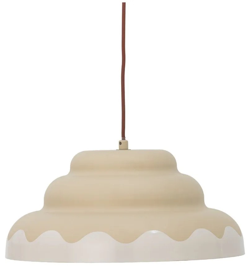 Krémszínű függőlámpa fém búrával ø 40 cm Lacya – Bloomingville