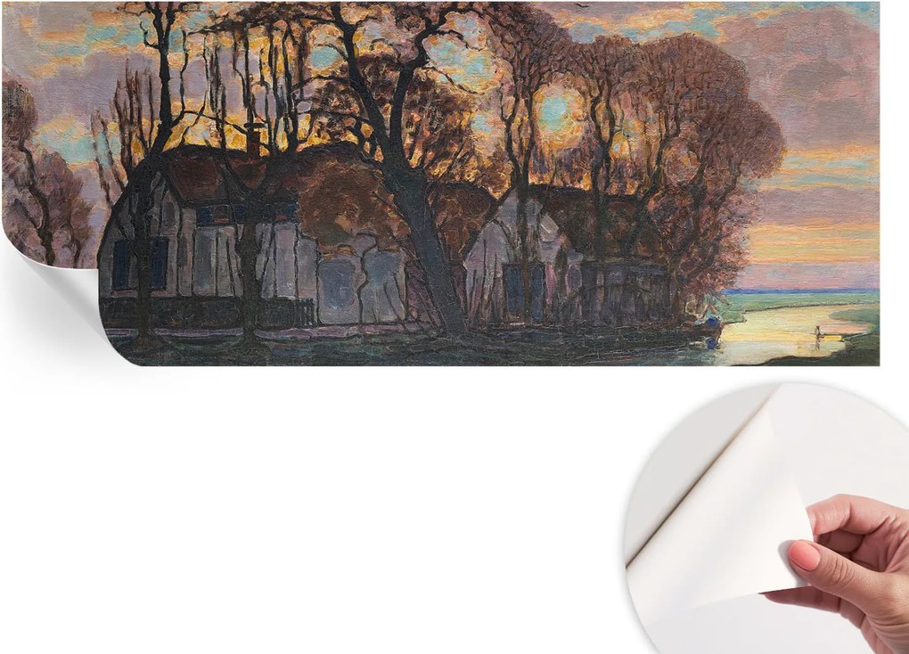 Modern öntapadós fotótapéta falra Esti tájkép 250x104 cm