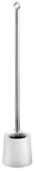 WENKO 22989100 - WC-kefe AVOLA 13x70 cm rozsdamentes acél/fehér/ezüst