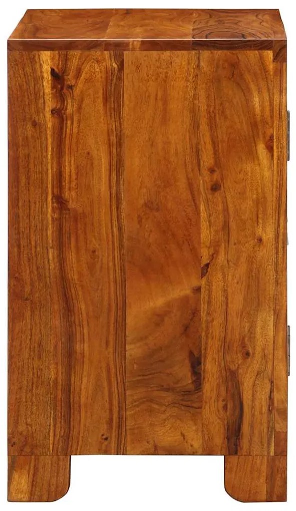 tömörfa akácfa többszínű komód 50x35x60