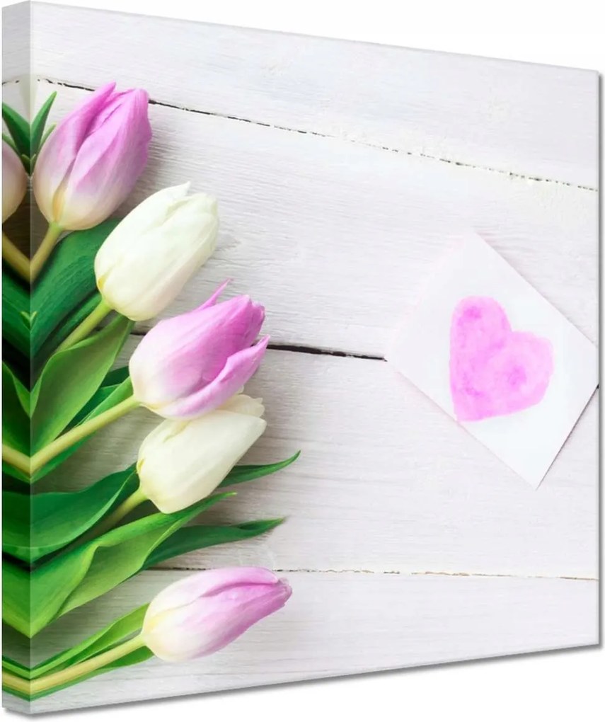 Vászonkép 20x20 Finom tulipánok