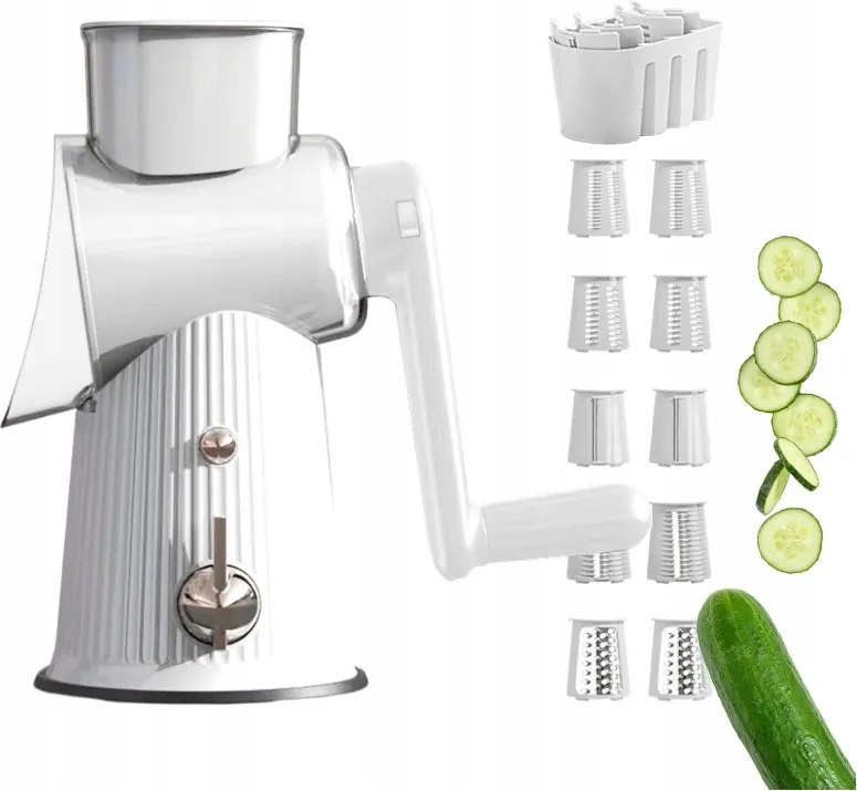 Forgatható zöldségreszelő Cserélhető, többfunkciós szeletelő fogantyúval