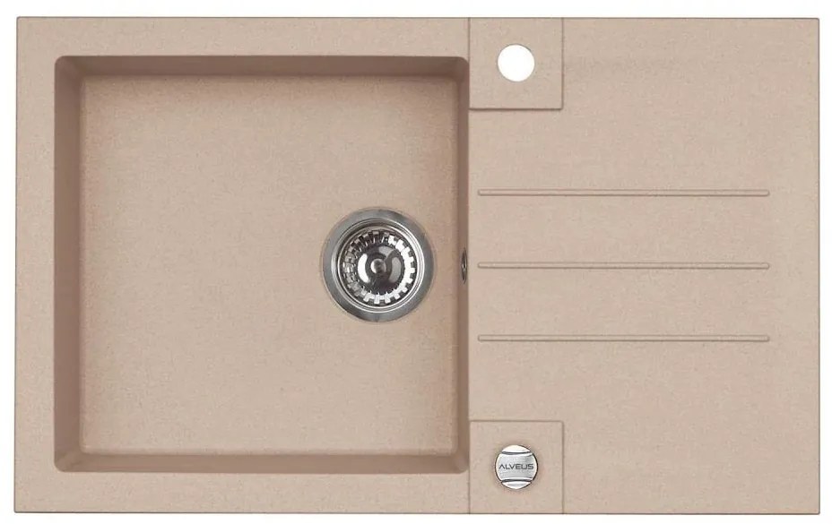 ALVEUS 1090946 - Mosogató ROCK 78x48 cm gránit/bézs