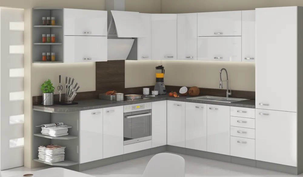 Munkalap, 2,8 cm vastag, Metalic brown szürke