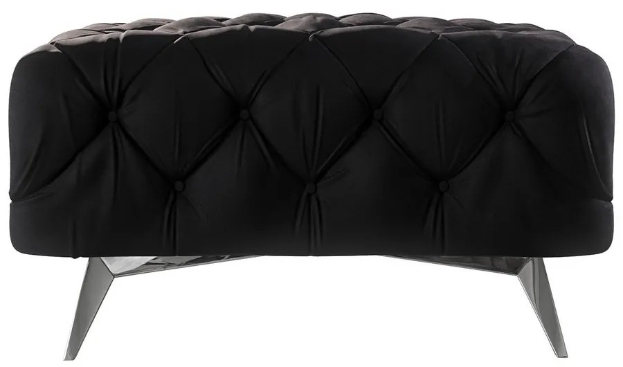 Fekete bársony lábtartó Chelsea – Ropez