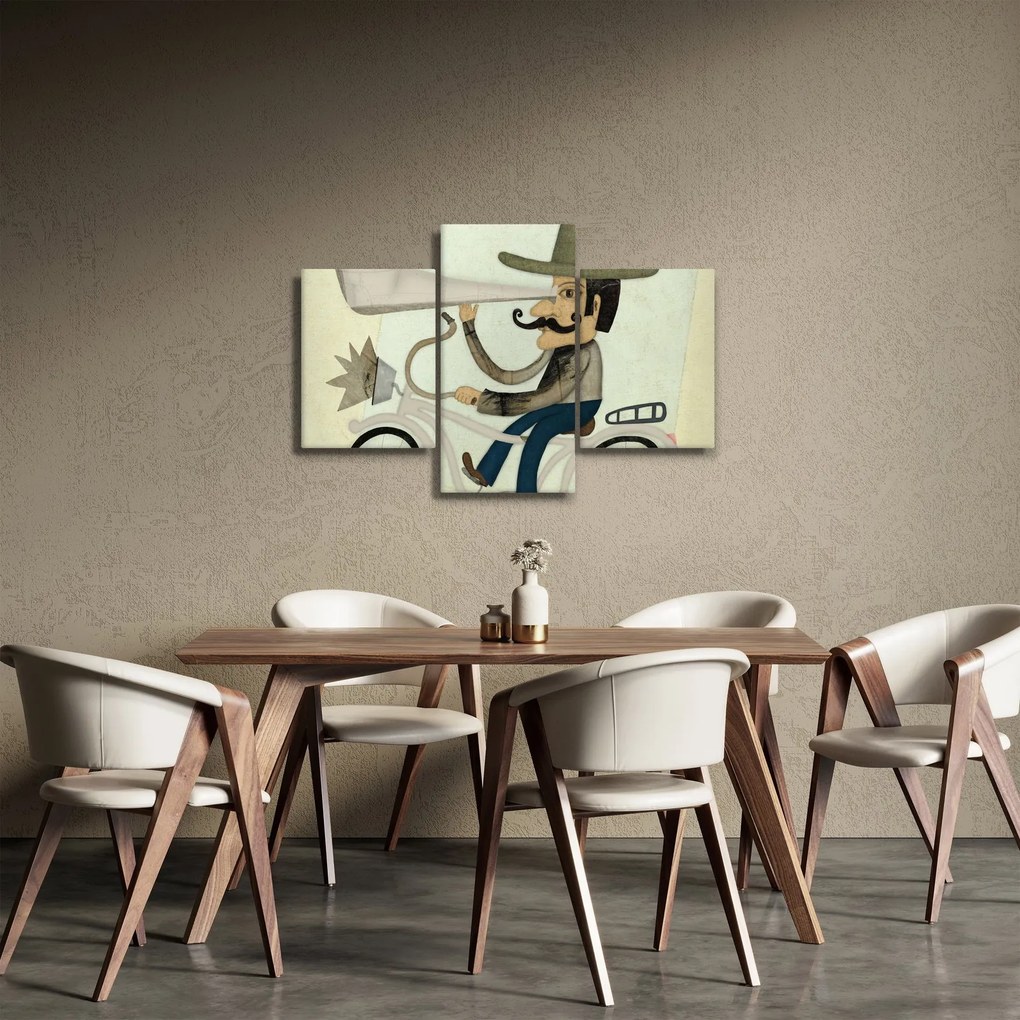 Vászonkép - Csillagász kerékpáron (90x60 cm)
