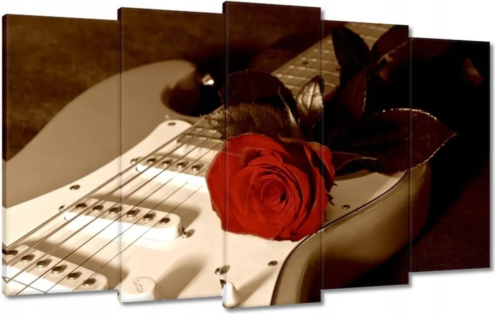 Vászonkép 100x60 Evező és rózsa