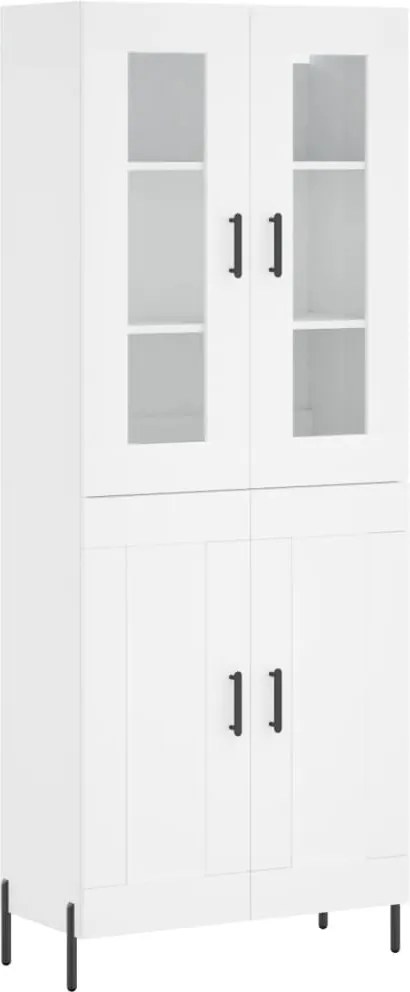 vidaXL fehér szerelt fa magasszekrény 69,5 x 34 x 180 cm