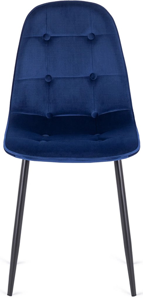 Sötétkék Bársony Étkezőszék ARIS