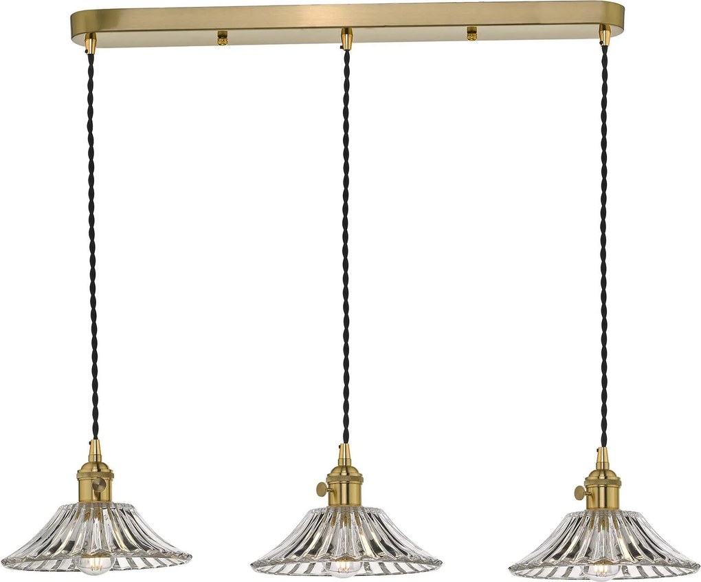 Dar lighting modern függeszték hadano sárgaréz átlátszó darhad3640-04