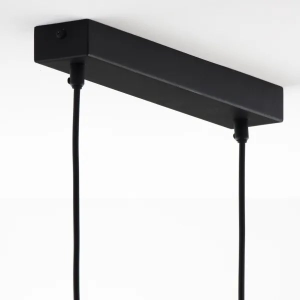 Jupiter 2030 - Csillár zsinóron FIORI 3xG9/10W/230V fekete/arany/átlátszó