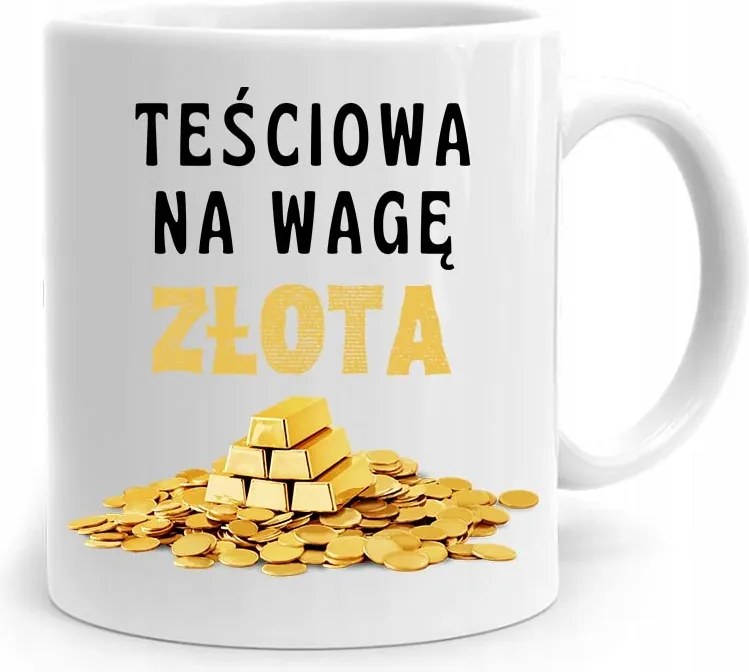 Ajándék Bögre Anyósnak Arany Mérleggel, fényképes nyomattal