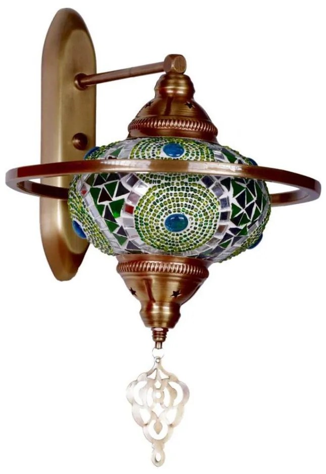 Fali lámpatest YENI 1xE27/40W/230V bronz