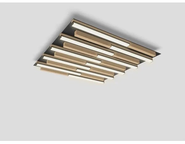 Wofi 9031-1006 - PALERMO LED 40W 230V dimmelhető fa mennyezeti lámpa