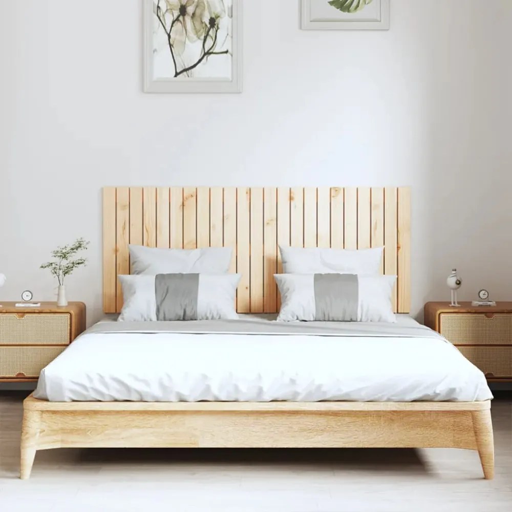 tömör fenyőfa fali fejtámla 147 x 3 x 60 cm