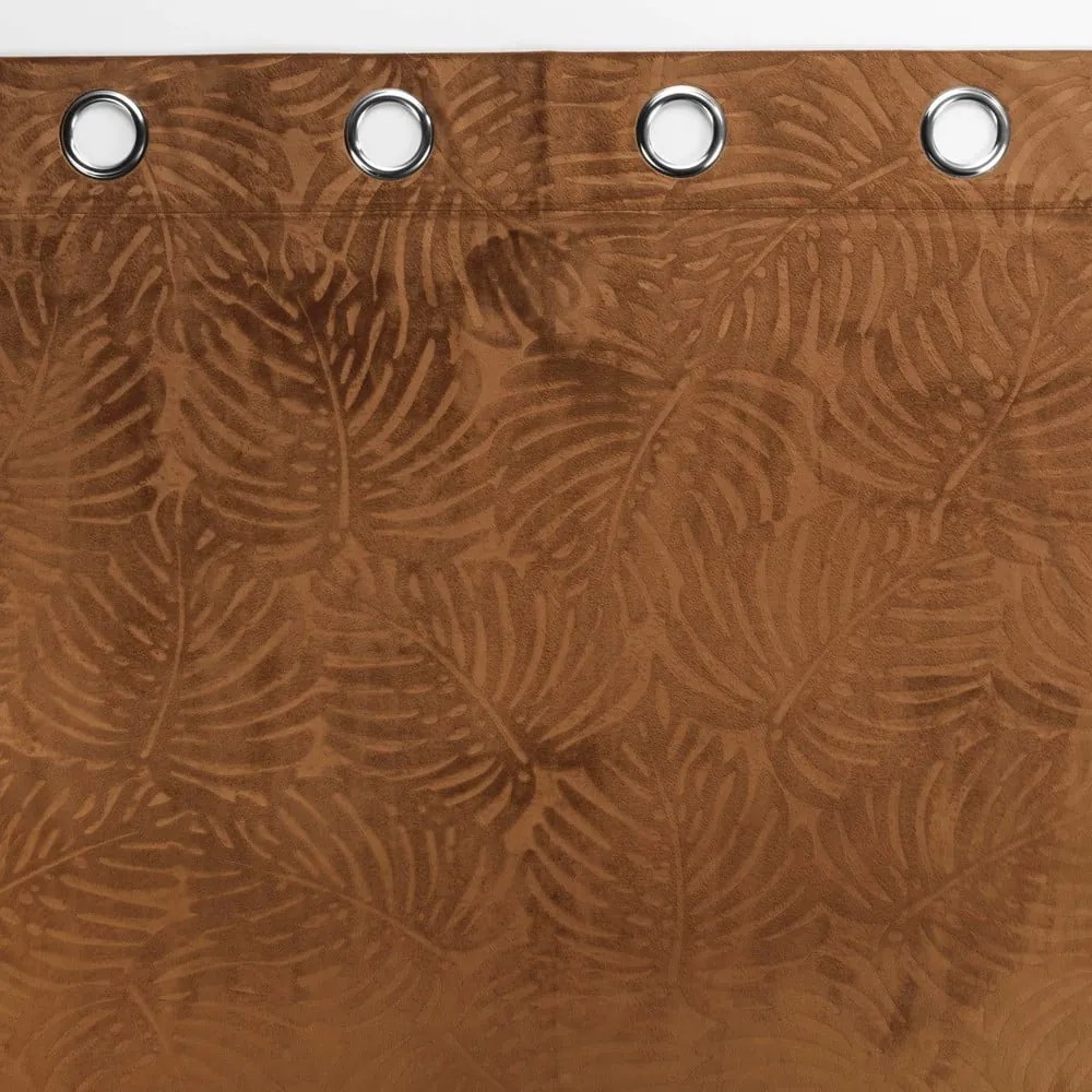 Barna bársony függöny 140x240 cm Analia – douceur d'intérieur