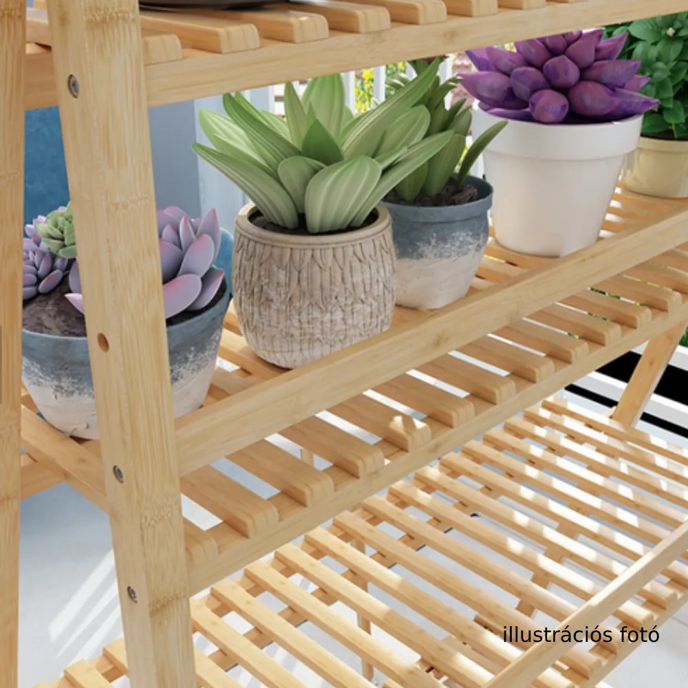 Összecsukható állvány, bambusz, NEPEL TYP 2 + ajándék