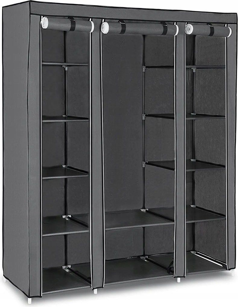 Textil szekrény Snan szürke