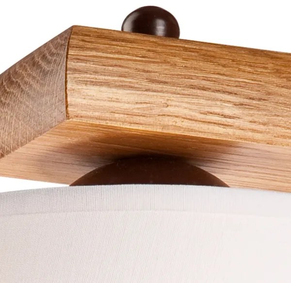 Fali lámpa 1xE27/60W/230V tölgy mintával