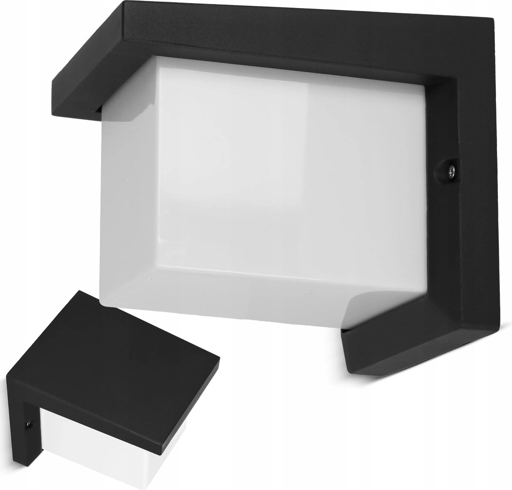 Kültéri fali lámpa Led kerti homlokzati lámpa 1X E27 fekete IP54