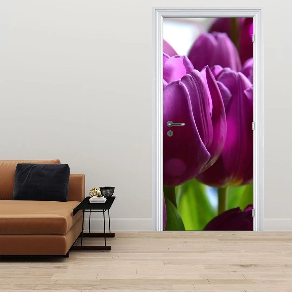 Fotótapéta ajtóra - Tulipánok (95x205cm)