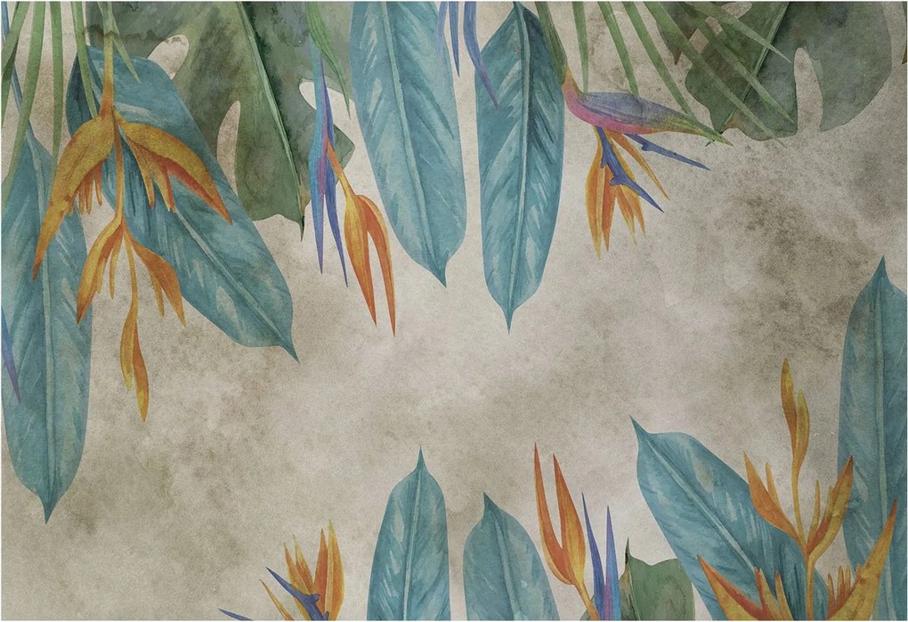 Stílusos Dekoratív Fotótapéta Flizelin Trópusi virágok 152x104 Ragasztó