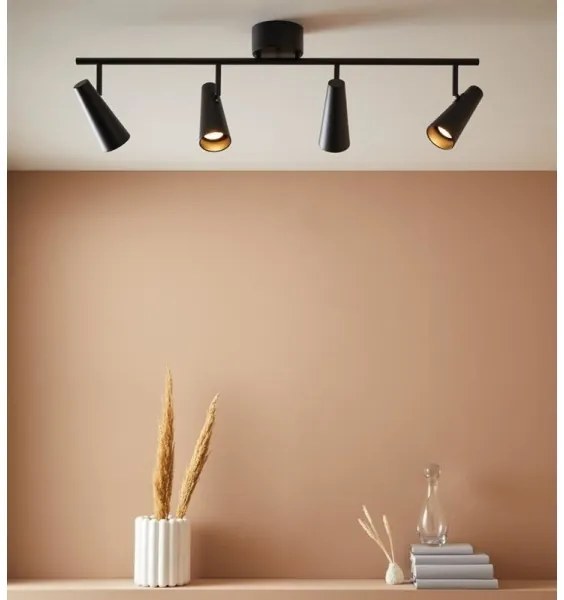 Markslöjd 108202 - Spotlámpa CREST 4xGU10/7W/230V fekete