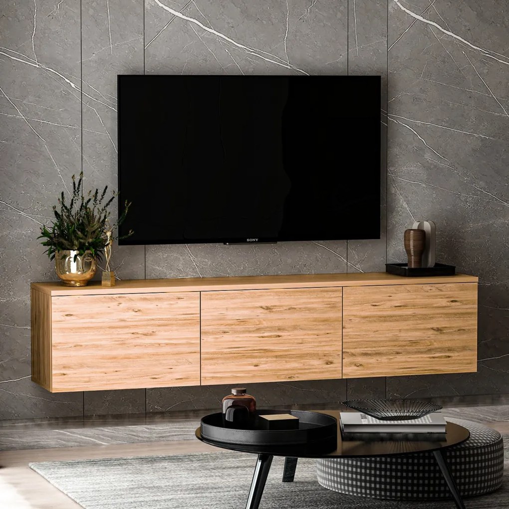 Neon TV-állvány, atlanti fenyő, 160 cm