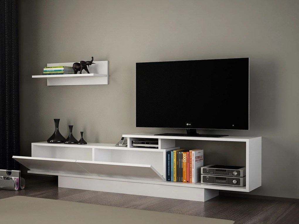TV asztal/szekrény Atos (fehér). 1063153