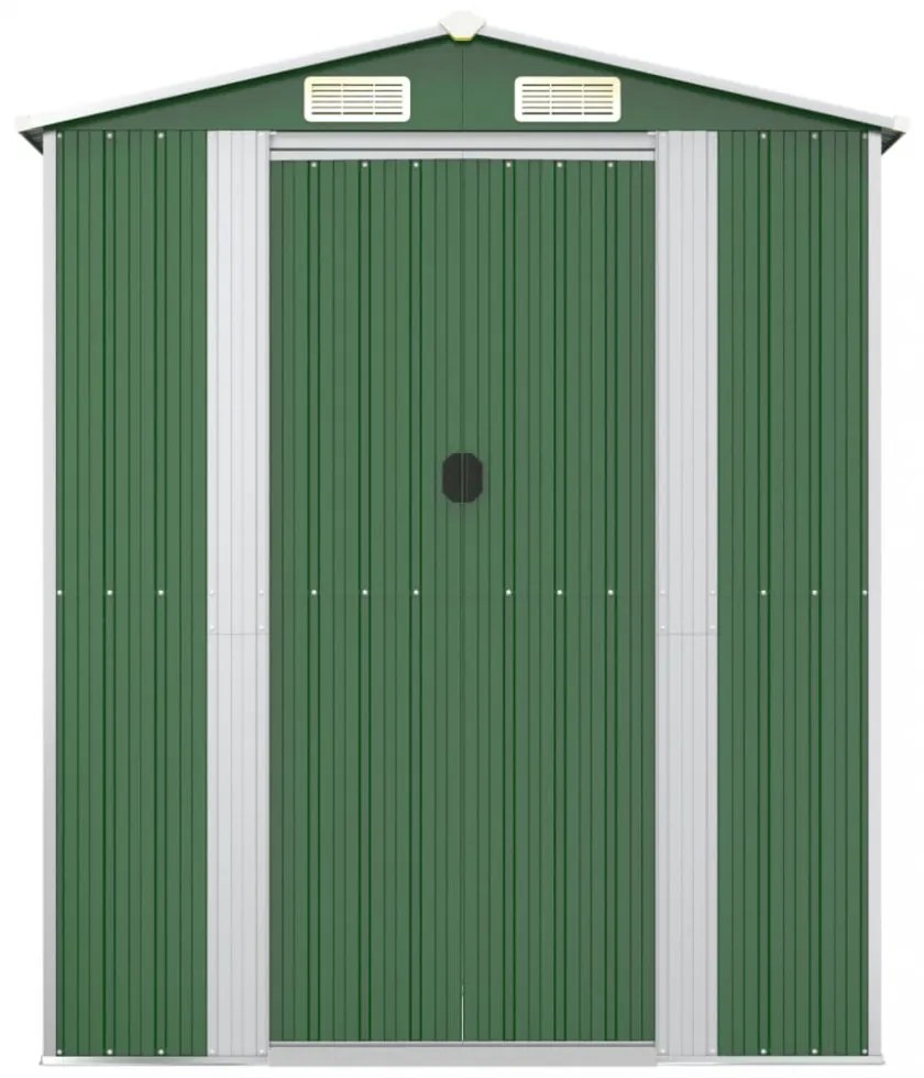 zöld horganyzott acél kerti fészer 192x772x223 cm