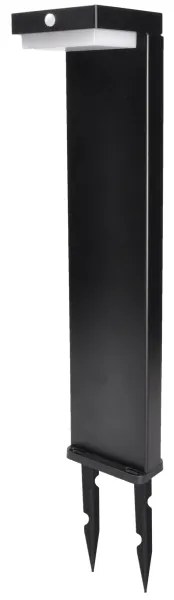 Solight WO7202 - Palermo LED napelemes lámpa szenzorral, 5W, 2000mAh, IP54, feke