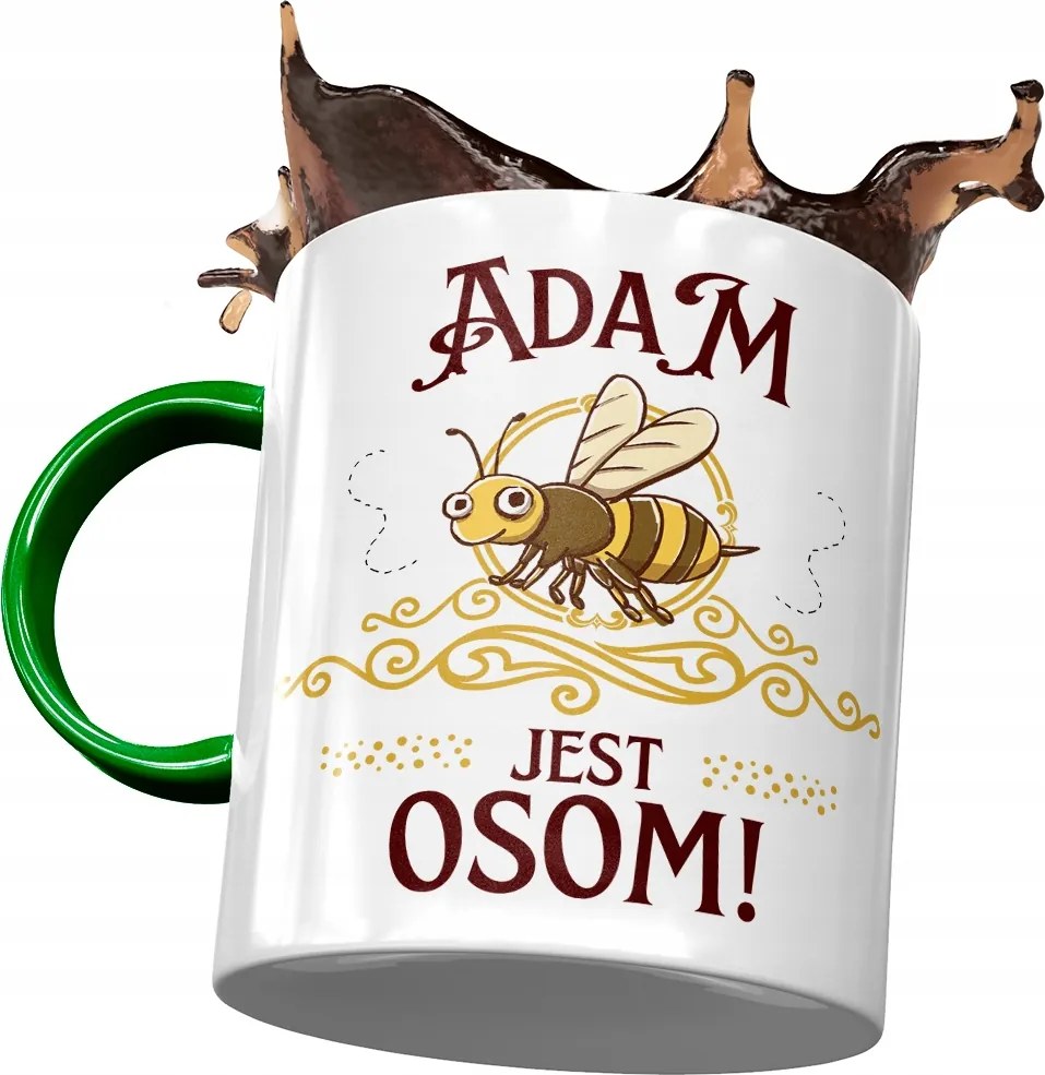 Zöld Bögre Ádám Férj Kolléga Ajándék Nyomtatott Fotóval