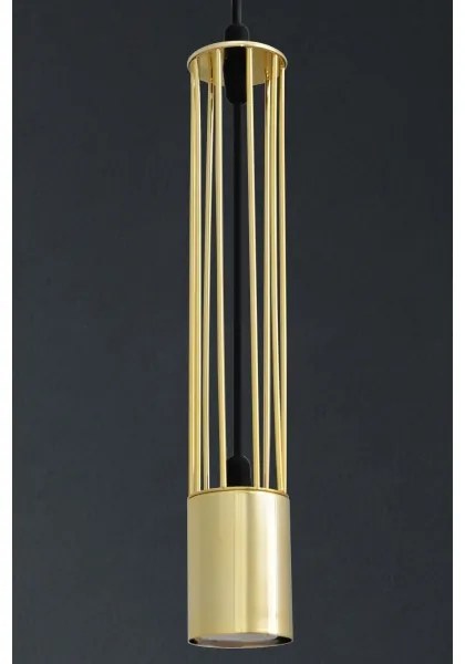 LED Csillár zsinóron BARS 3xGU10/4,8W/230V arany