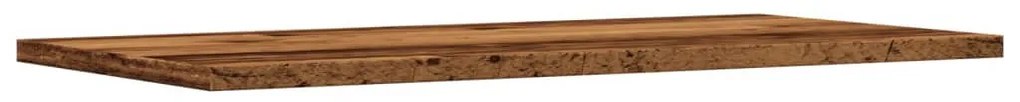 4 db antik fa színű szerelt fa fali polc 60 x 30 x 1,5 cm