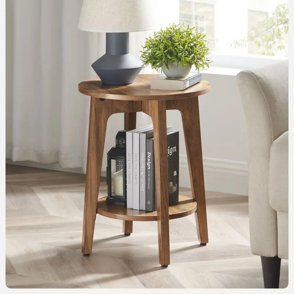 NORDIC dohányzóasztal, 40×50cm, barna Vasagle