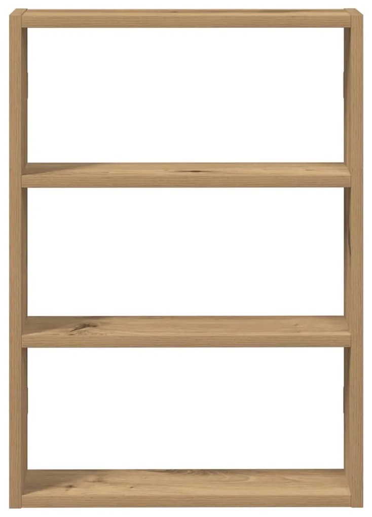 kézműves tölgy színű szerelt fa fali polc 43 x 9 x 60 cm