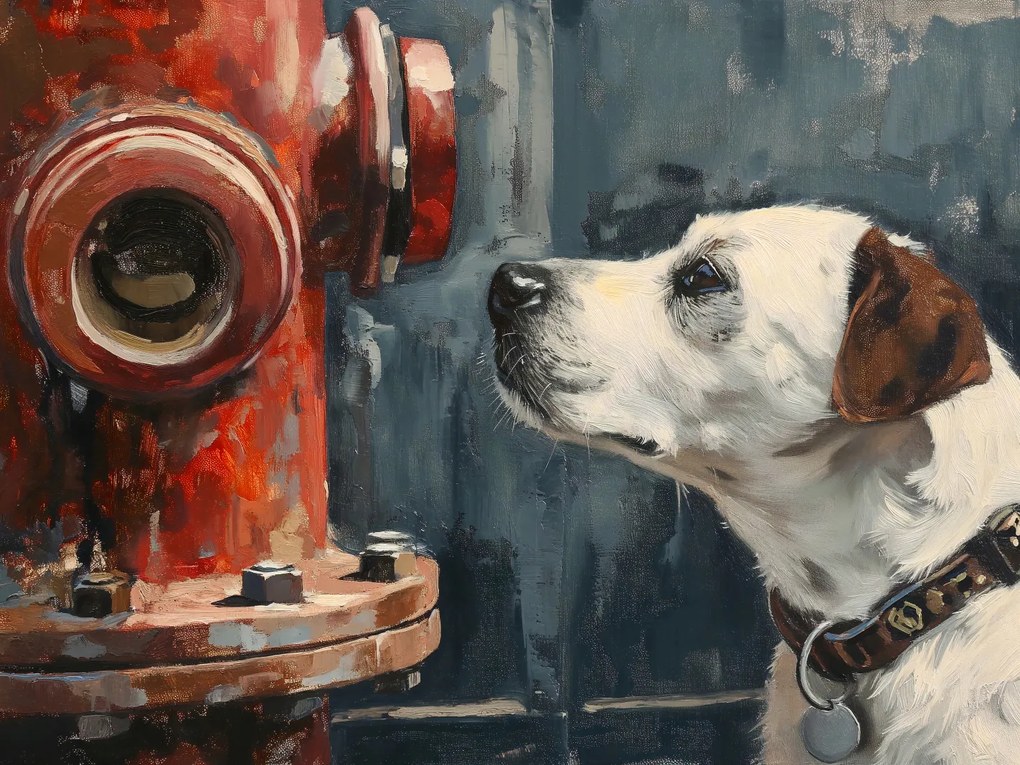 Poszter 40x30cm Barát a tűzcsapnál