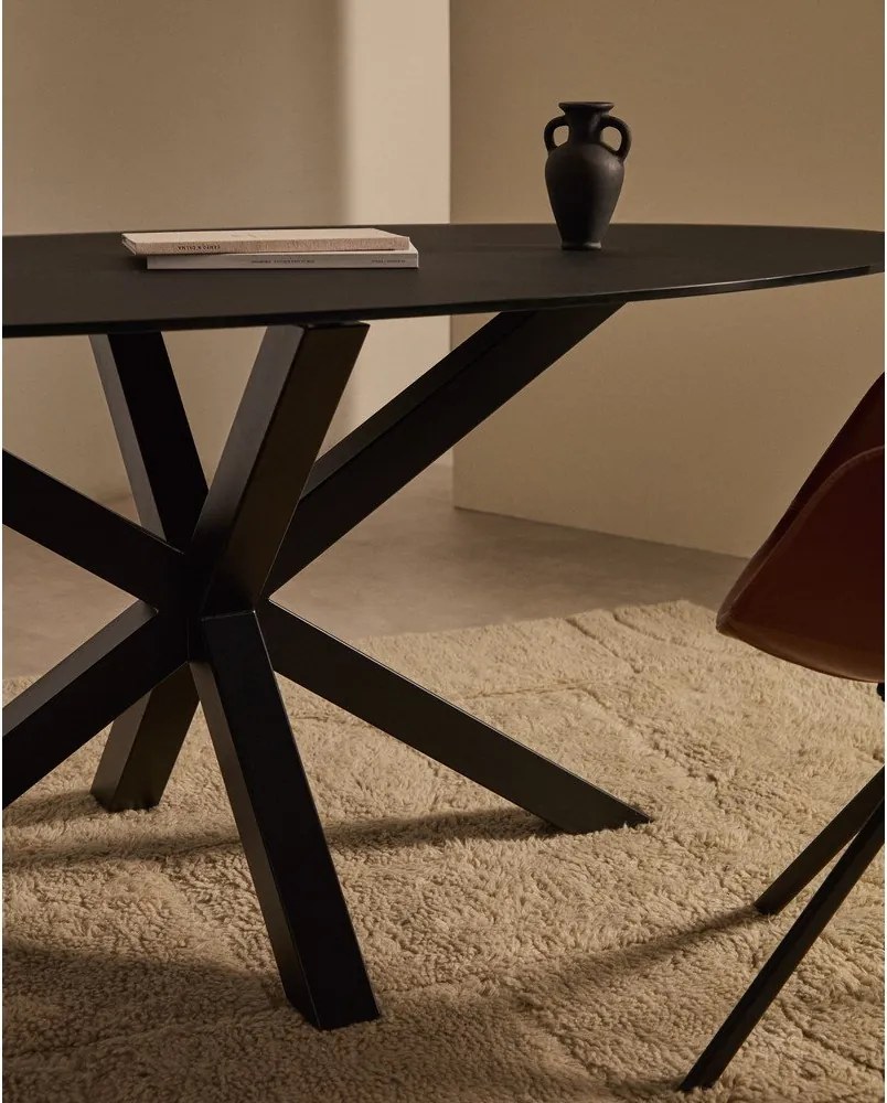 Étkezőasztal üveg asztallappal 100x200 cm Argo – Kave Home