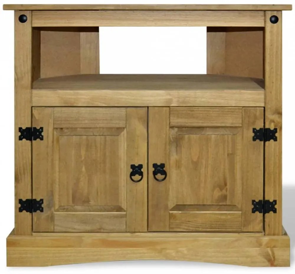 Mexikói corona fenyőfa konzol asztal 80x43x78 cm
