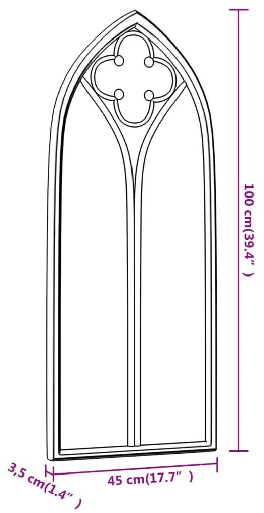 homokszínű tükör beltéri használatra 100 x 45 cm